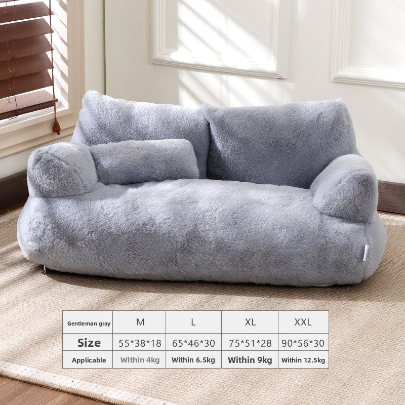 Mint green summer cat sofa bed with raised sides