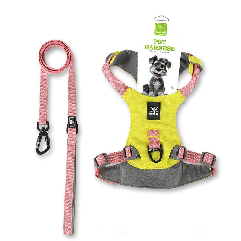 Double-layer breathable polyester dog harness with cushioned lining, product image 72