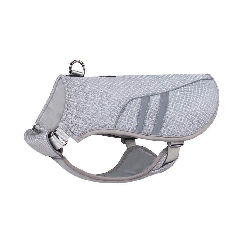 Grey cooling dog vest, in Grey, sizes Small to Extra Large, image 5