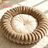 Round Flannel Pet Bed Cushion with PP Cotton Filling
