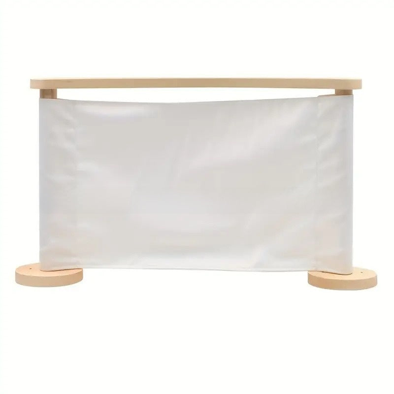 Wooden wall-mounted round cat hammock for indoor cats