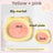 Shallow ceramic pet food plate with cute bear design in blue and pink, view 8