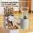 Hanging Pet Food and Water Bowl with Mounting Accessories for Cages and Walls