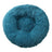 Light grey round deep sleep pet bed with soft plush, photo 60