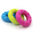 TPR bubble donut dog chew toy in footprint shape, view 6