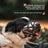Black breathable TPR basket dog muzzle with buckle straps, product image 1