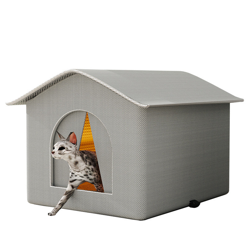 Waterproof insulated pet tent bed, extra detail view