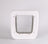 White ABS pet door flap for wooden and glass doors, photo 5