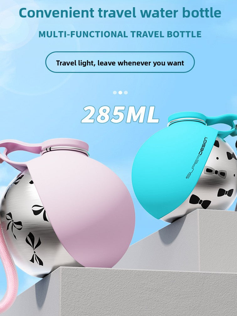 Portable Pet Water Bottle with Drinking Bowl