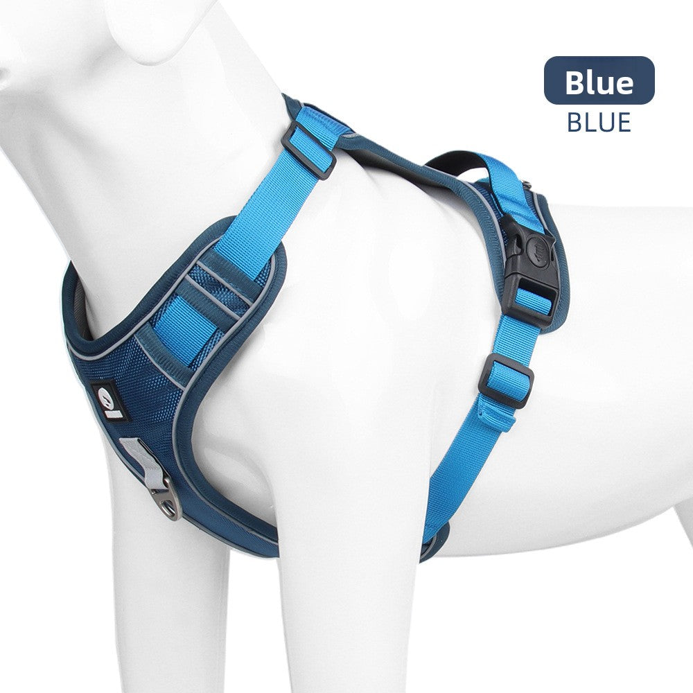 Padded Oxford reflective dog harness, available from Pet Royale UK
