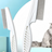 Pet Grooming Tool Set with Flea Comb, Nail Clippers and Scissors