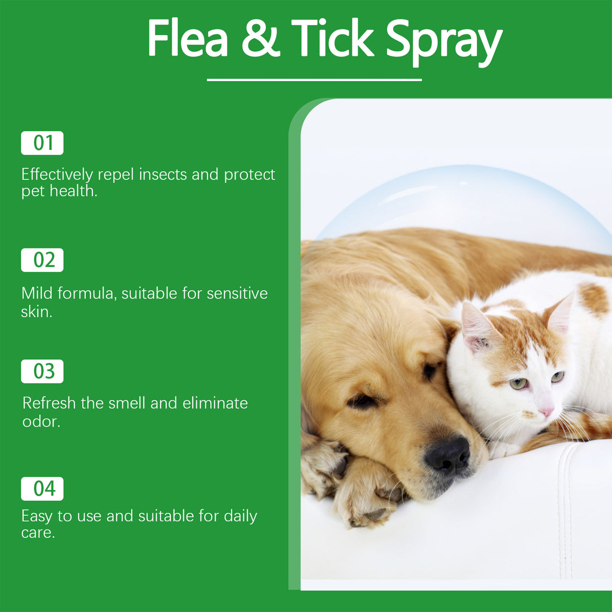 Pet Deworming Care Spray for Dogs and Cats, Gentle Formula