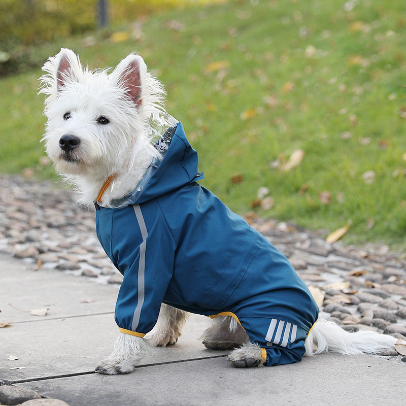 Hooded four leg dog raincoat, available in 19 styles, sizes Small to 2XL, image 46
