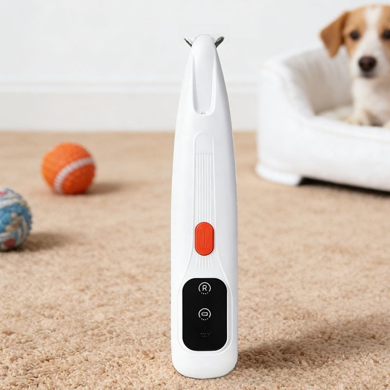 Quiet Cordless Pet Trimmer with Rounded Blade Tips for Cats and Dogs