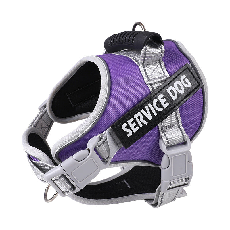 Reflective vest dog harness, available from Pet Royale UK