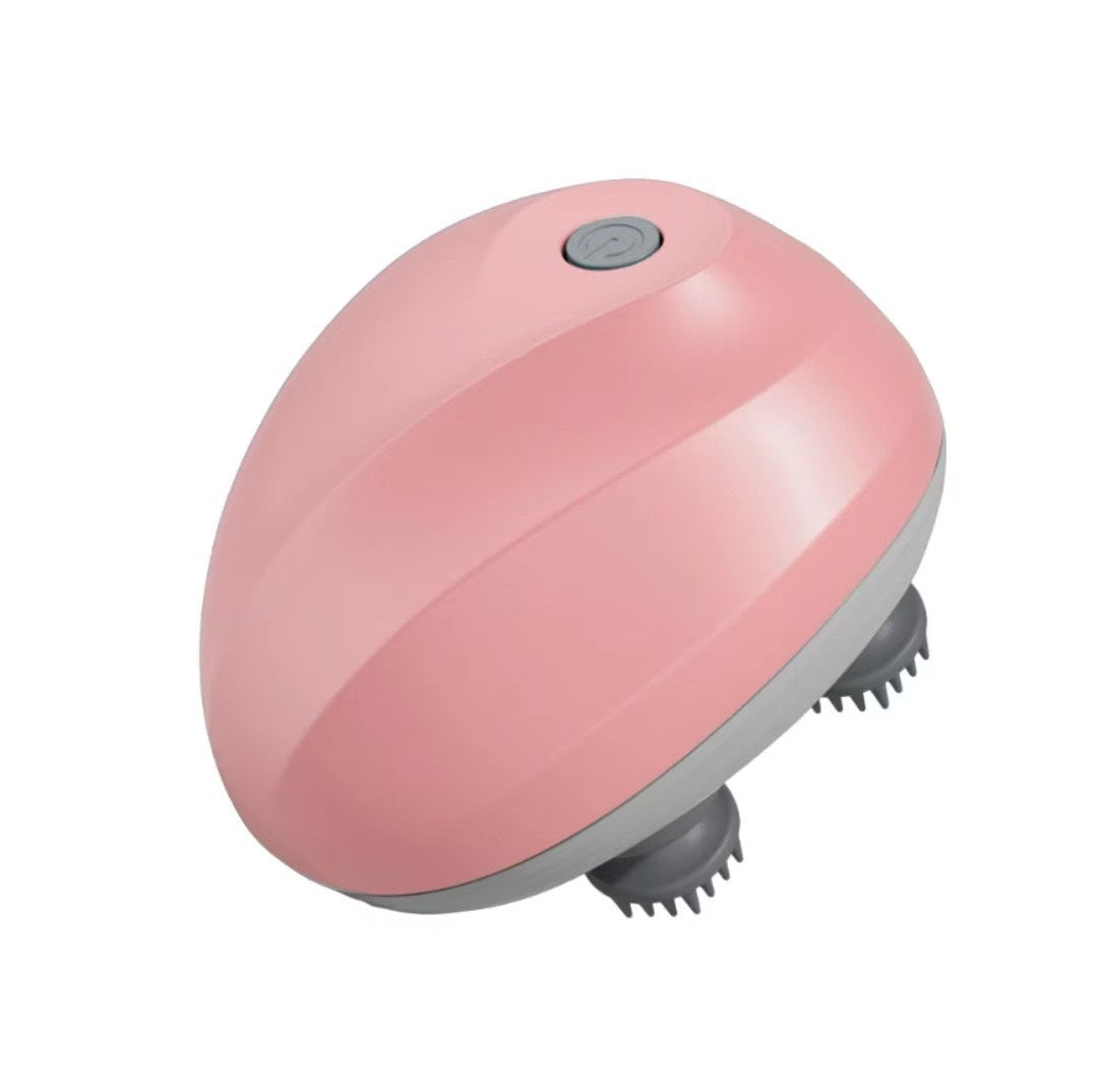 White electric octopus pet massager brush with soft bristles, photo 8