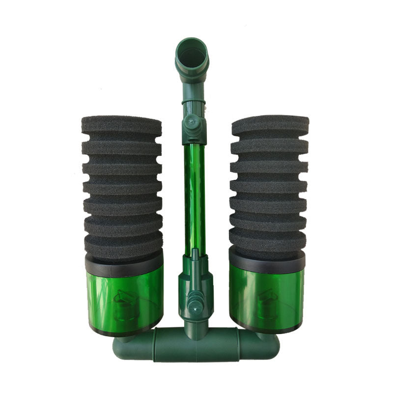 Double sponge air driven aquarium filter for small tanks, view 5