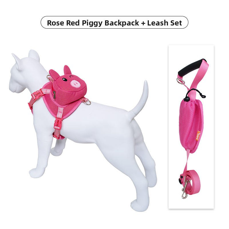Animal backpack harness for small dogs and cats, ideal for everyday use