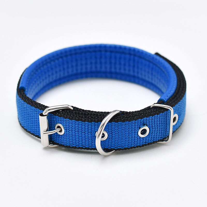 Foam padded adjustable dog collar, available from Pet Royale UK