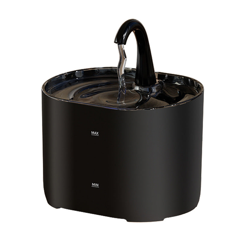 Automatic Pet Water Dispenser, 2L Quiet USB Fountain with Cat Head or Gooseneck Spout