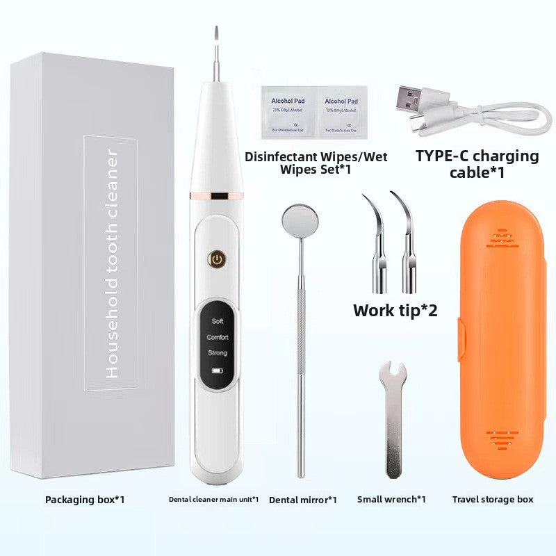 Ultrasonic Pet Tooth Cleaner for Dogs and Cats, USB Rechargeable Home Dental Care Kit