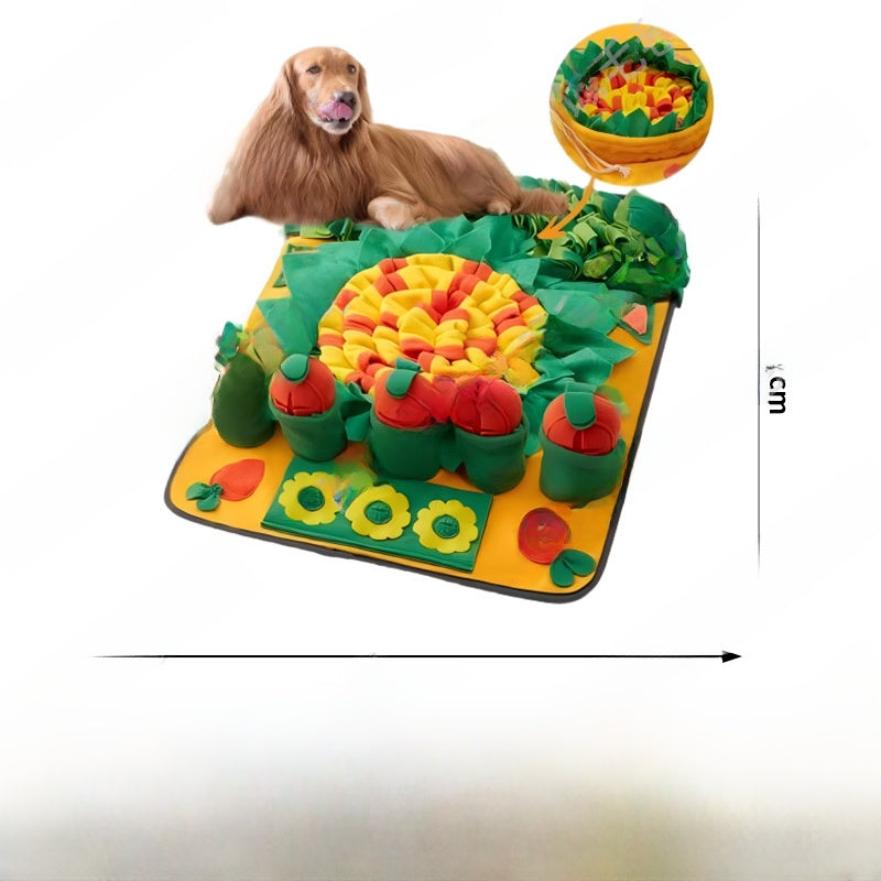 Dog puzzle snuffle mat for slow feeding and mental stimulation - view 29