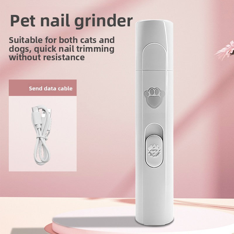 LED Electric Dog Nail Grinder with Multiple Grinding Heads