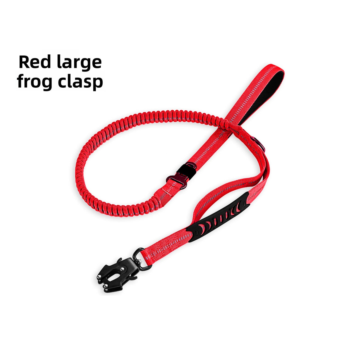 Padded handle nylon lead for large dogs, close-up detail view