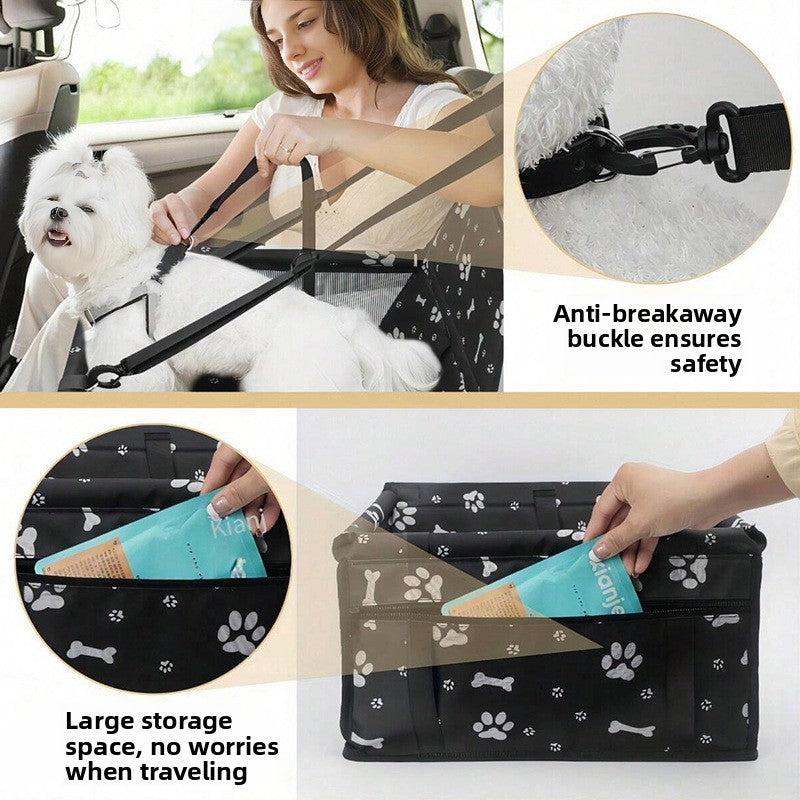 Foldable breathable pet carrier bag with mesh panels, photo 2 of 7