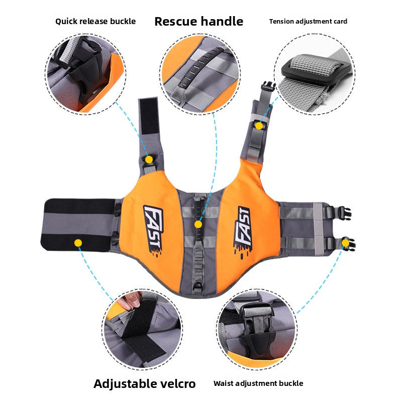 Lightweight dog swimming vest, available in 4 colours, sizes Small to Extra Large, image 2