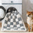 Plush checkerboard dog mat floor rug, photo 3 of 10