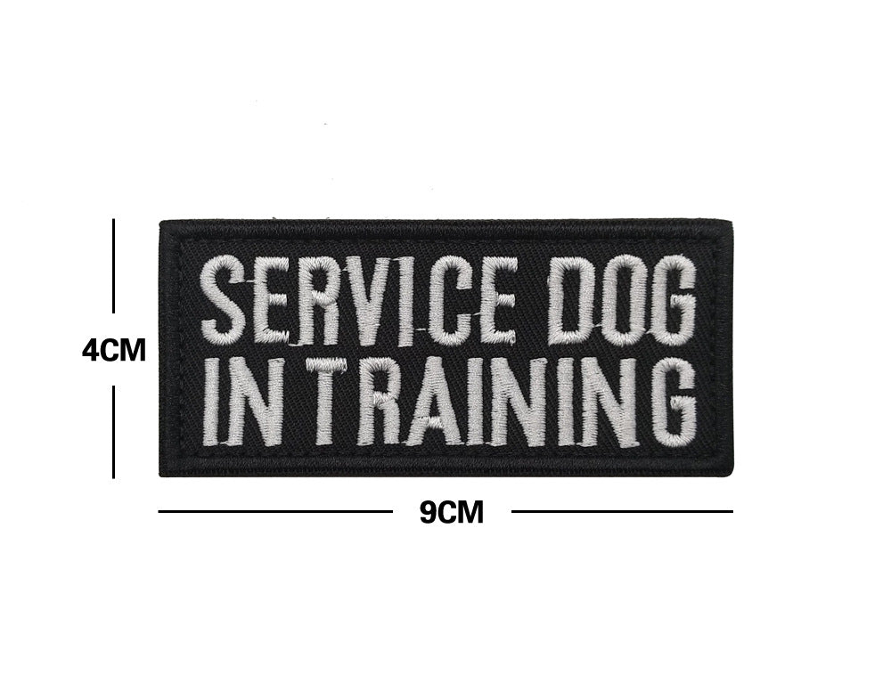 Embroidered hook and loop dog vest patch reading do not pet, product image 13