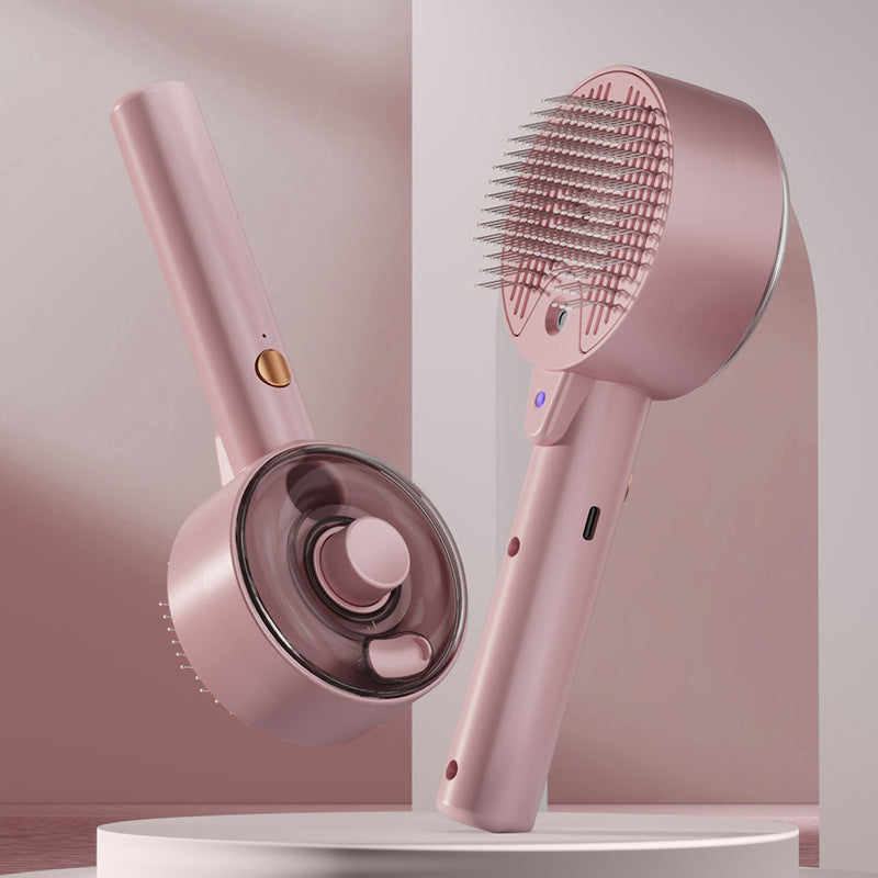 UV Sterilising Steam Spray Grooming Comb, USB Rechargeable