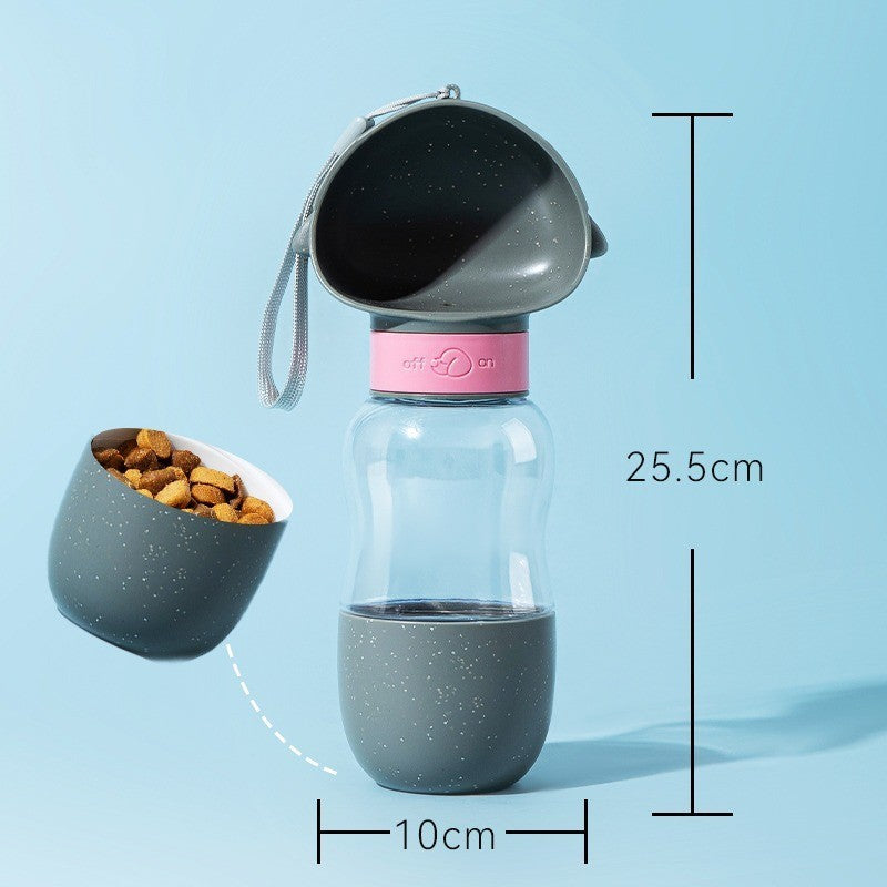 Portable Leak-Proof Pet Water Bottle with Drinking Cup for Dogs on Walks