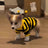 Yellow bee style fleece dog coat, in Yellow, sizes Small to Extra Large, image 1