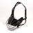 Leather and metal dog muzzle in black with adjustable strap