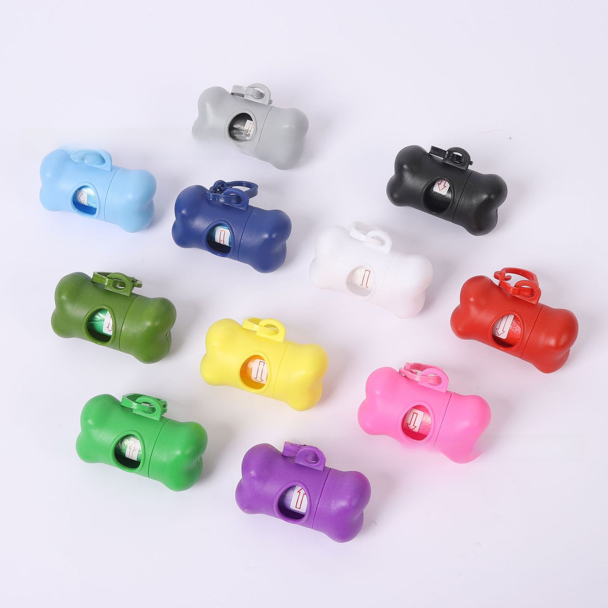Bone Shaped Poop Bag Dispenser with Frosted Finish