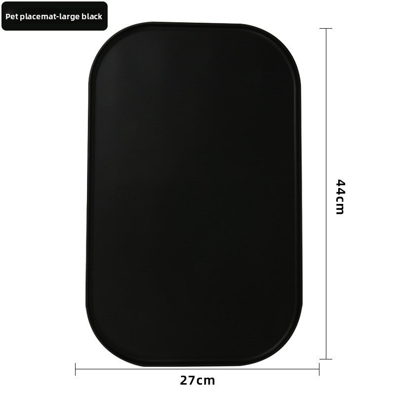 Foldable Non-Slip Silicone Pet Feeding Mat for Single or Double Bowls, Easy to Clean