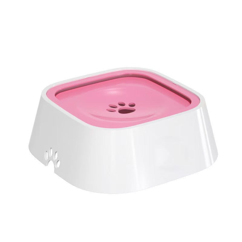 ABS Floating Pet Water Bowl That Keeps Fur Dry with Anti-Tip Base for Cats and Dogs