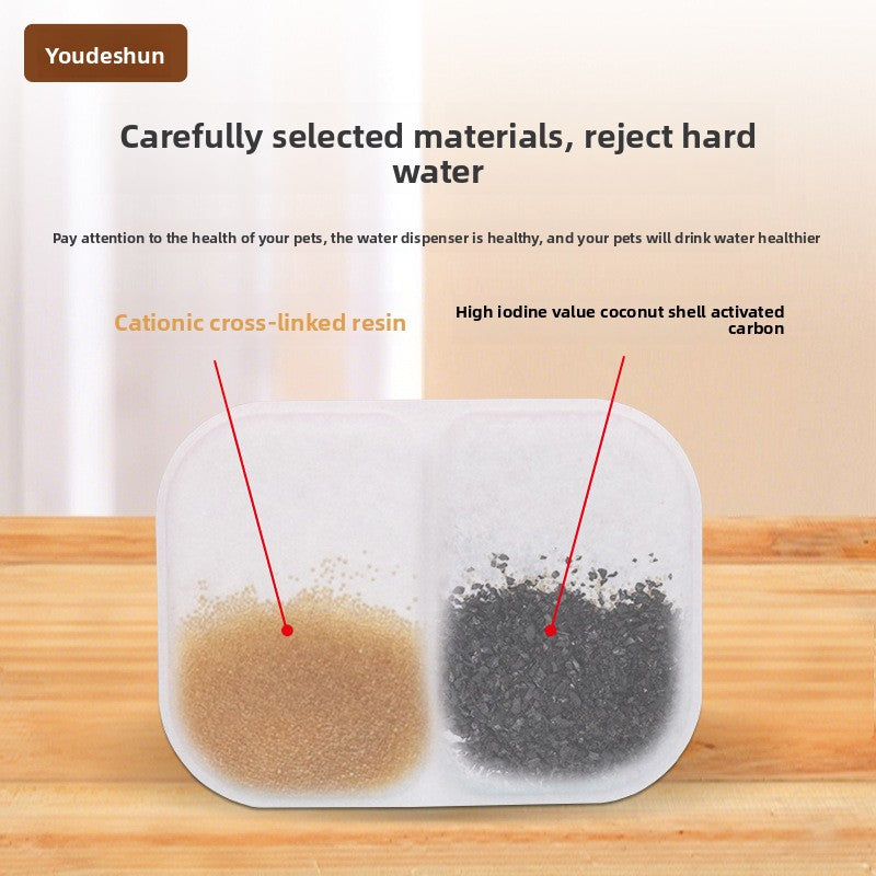 Replacement filter pads and pump sponges for smart pet water fountain, view 1