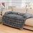 Dark grey corner long plush pet sofa bed, view 9