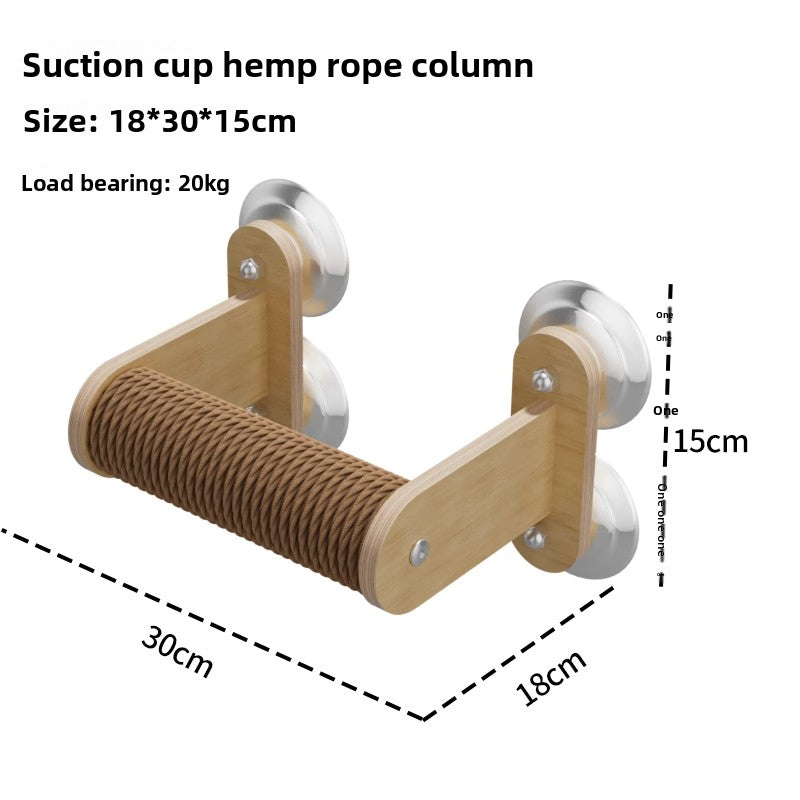 Suction cup window cat bed with clear capsule in Window Sisal Post