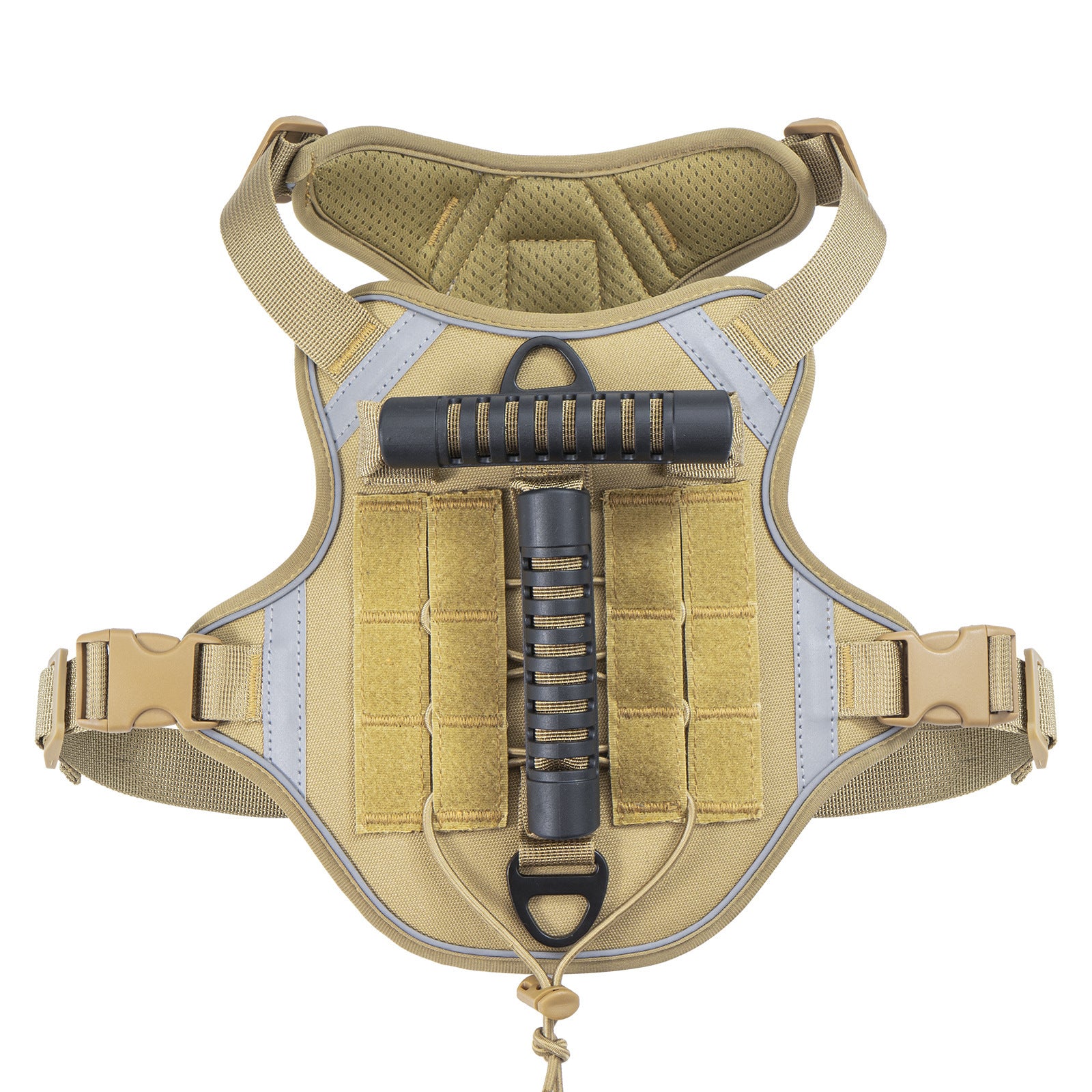 Tactical harnesses with grab handle in black, camouflage and brown