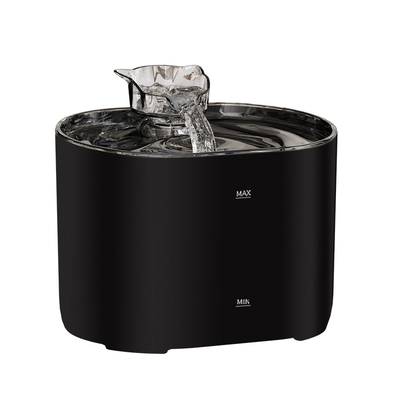 Automatic Pet Water Dispenser, 2L Quiet USB Fountain with Cat Head or Gooseneck Spout