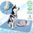 Ice silk cooling dog mat in lake blue, photo 3 of 10