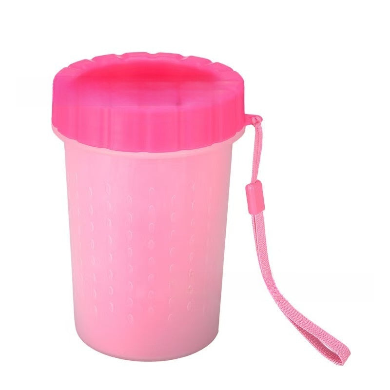 Paw Washing Cup with Soft Brush Insert for Dogs and Cats, Portable