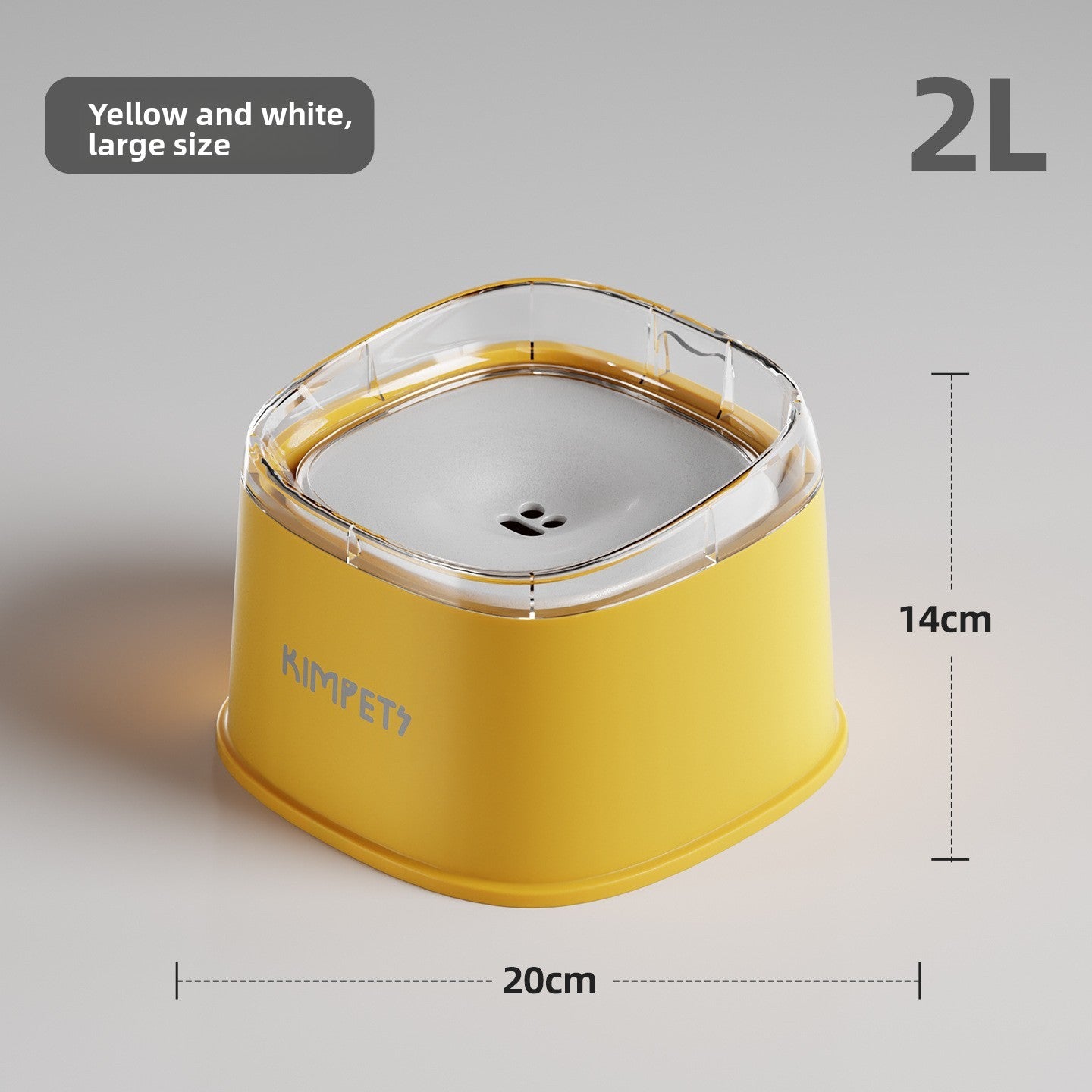 Splash-Proof Floating Dog Water Bowl with Anti-Spill Structure for Small to Medium Dogs
