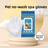 Pet Grooming Wipes and Disposable Gloves Kit for Cats and Dogs