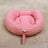 Round cartoon animal pet bed with chick face, product image 6
