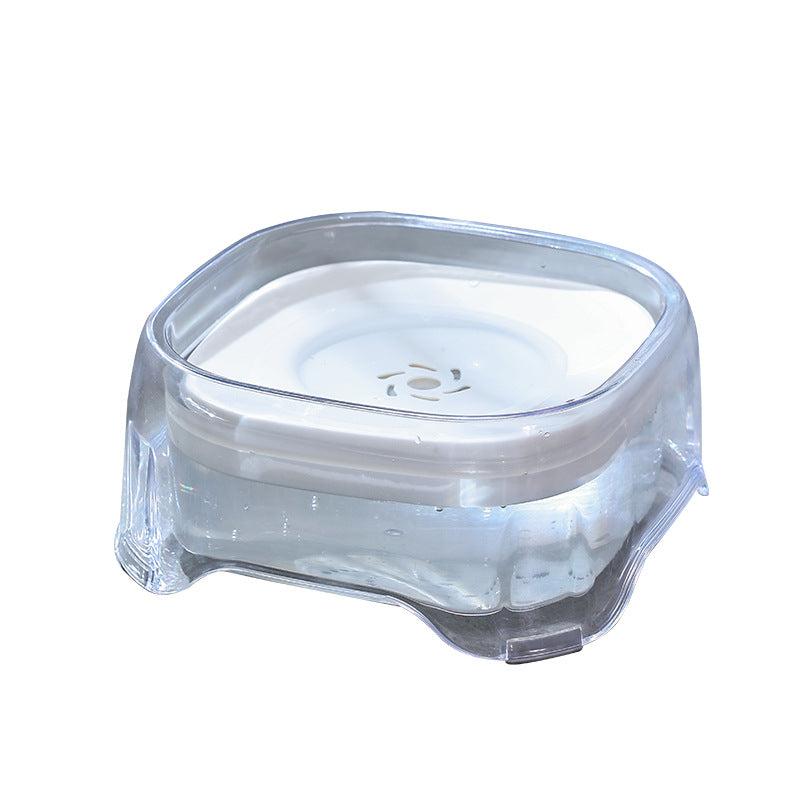 Non-Spill Floating Water Bowl for Dogs with Splash-Proof Design and Filter Pack Options